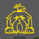 Peeking Shih Tzu Puppy Dog Vinyl Decal - S4S Designs