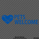 Business Decal: Pets Welcome Vinyl Decal - S4S Designs