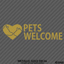 Business Decal: Pets Welcome Vinyl Decal - S4S Designs