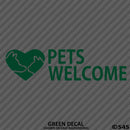 Business Decal: Pets Welcome Vinyl Decal - S4S Designs