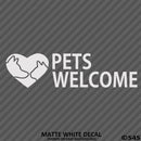 Business Decal: Pets Welcome Vinyl Decal - S4S Designs