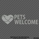 Business Decal: Pets Welcome Vinyl Decal - S4S Designs
