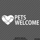 Business Decal: Pets Welcome Vinyl Decal - S4S Designs