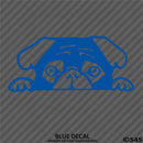 Peeking Pug Puppy Vinyl Decal - S4S Designs