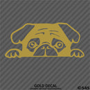 Peeking Pug Puppy Vinyl Decal - S4S Designs