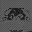Peeking Pug Puppy Vinyl Decal - S4S Designs