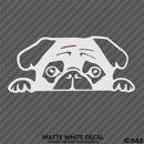 Peeking Pug Puppy Vinyl Decal - S4S Designs
