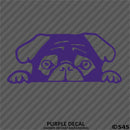 Peeking Pug Puppy Vinyl Decal - S4S Designs