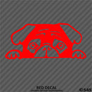Peeking Pug Puppy Vinyl Decal - S4S Designs