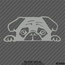 Peeking Pug Puppy Vinyl Decal - S4S Designs