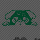 Peeking Pug Puppy Vinyl Decal - S4S Designs