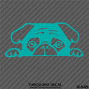 Peeking Pug Puppy Vinyl Decal - S4S Designs