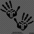 Jeep Punisher Hand Wave Mirror Set Pair Left/Right Vinyl Decal - S4S Designs