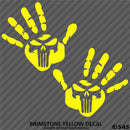 Jeep Punisher Hand Wave Mirror Set Pair Left/Right Vinyl Decal - S4S Designs