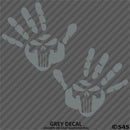 Jeep Punisher Hand Wave Mirror Set Pair Left/Right Vinyl Decal - S4S Designs