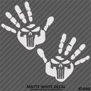 Jeep Punisher Hand Wave Mirror Set Pair Left/Right Vinyl Decal - S4S Designs
