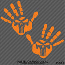 Jeep Punisher Hand Wave Mirror Set Pair Left/Right Vinyl Decal - S4S Designs