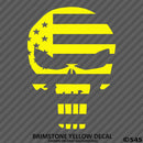 American Flag: Punisher Skull Patriotic Vinyl Decal - S4S Designs
