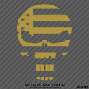 American Flag: Punisher Skull Patriotic Vinyl Decal - S4S Designs
