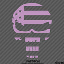 American Flag: Punisher Skull Patriotic Vinyl Decal - S4S Designs