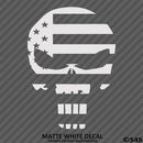 American Flag: Punisher Skull Patriotic Vinyl Decal - S4S Designs