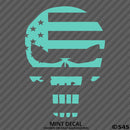 American Flag: Punisher Skull Patriotic Vinyl Decal - S4S Designs