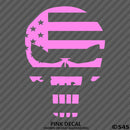American Flag: Punisher Skull Patriotic Vinyl Decal - S4S Designs
