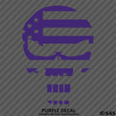 American Flag: Punisher Skull Patriotic Vinyl Decal - S4S Designs