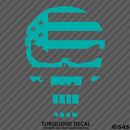 American Flag: Punisher Skull Patriotic Vinyl Decal - S4S Designs