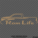 Ram Life Truck Silhouette Vinyl Decal