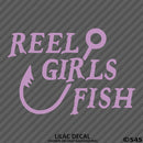 Reel Girls Fish Hook Vinyl Decal - S4S Designs