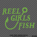 Reel Girls Fish Hook Vinyl Decal - S4S Designs
