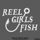 Reel Girls Fish Hook Vinyl Decal - S4S Designs