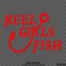Reel Girls Fish Hook Vinyl Decal - S4S Designs