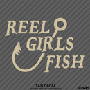 Reel Girls Fish Hook Vinyl Decal - S4S Designs