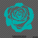 Rose Blossom Floral Vinyl Decal - S4S Designs