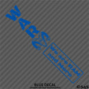 WAR Ram And More Club Vinyl Decal Style 1