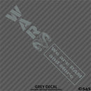 WAR Ram And More Club Vinyl Decal Style 1