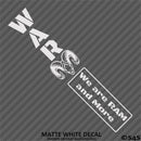 WAR Ram And More Club Vinyl Decal Style 1