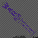 WAR Ram And More Club Vinyl Decal Style 1