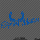 Size Matters Deer Hunting Vinyl Decal