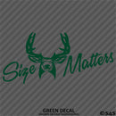 Size Matters Deer Hunting Vinyl Decal