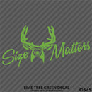 Size Matters Deer Hunting Vinyl Decal