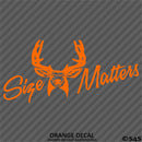 Size Matters Deer Hunting Vinyl Decal