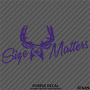 Size Matters Deer Hunting Vinyl Decal