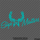 Size Matters Deer Hunting Vinyl Decal