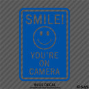 Business Decal: "Smile You're On Camera" Vinyl Decal Style 2