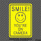 Business Decal: "Smile You're On Camera" Vinyl Decal Style 2