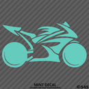 Sport Bike Motorcycle Silhouette Vinyl Decal - S4S Designs