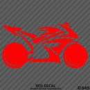 Sport Bike Motorcycle Silhouette Vinyl Decal - S4S Designs